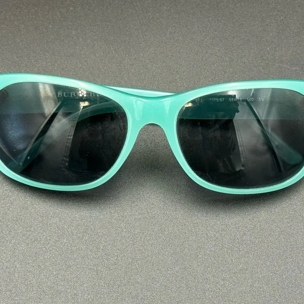 Burberry Women's Turquoise Sunglasses - Frames Only - Read remarks
